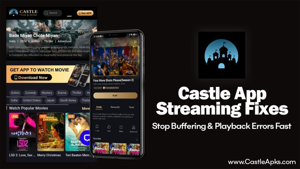 castle app streaming fixes